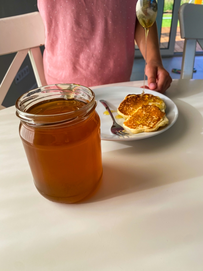 Pankūkas ar 2025. gada vasaras ziedu medu.