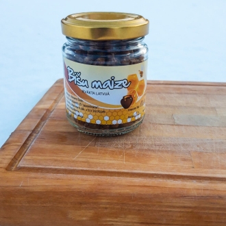 Bišu maize (100 g) stikla burciņā.