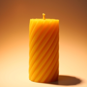 Bišu vaska svece Vītais cilindrs.